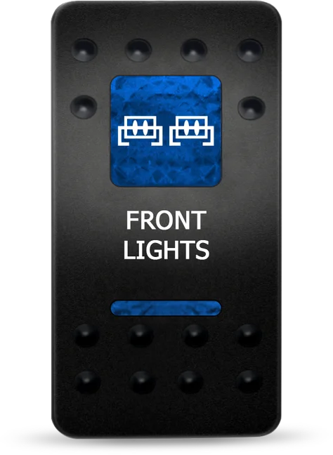 

12 В/24 В морской переключатель для лодки 5-контактный SPST кулисный переключатель с синим светом для замены автомобиля, лодки, грузовика