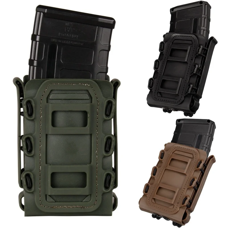 

Tactical Soft Shell 5.56 7.62 Mag Carrier Fastmag Pouch Molle Clip Waist Pack Holder Hunting Military Airsoft Magazine Holster