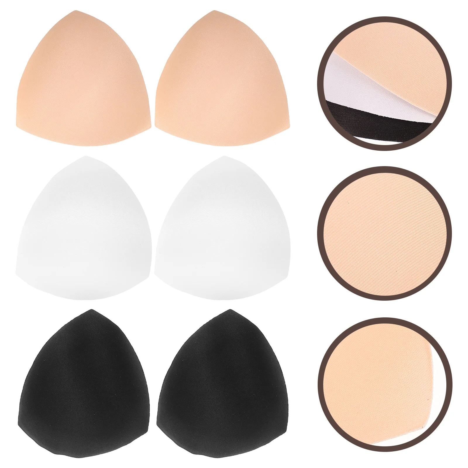 6 пар женских съемных губчатых подушечек подушечки для купальников спортивные