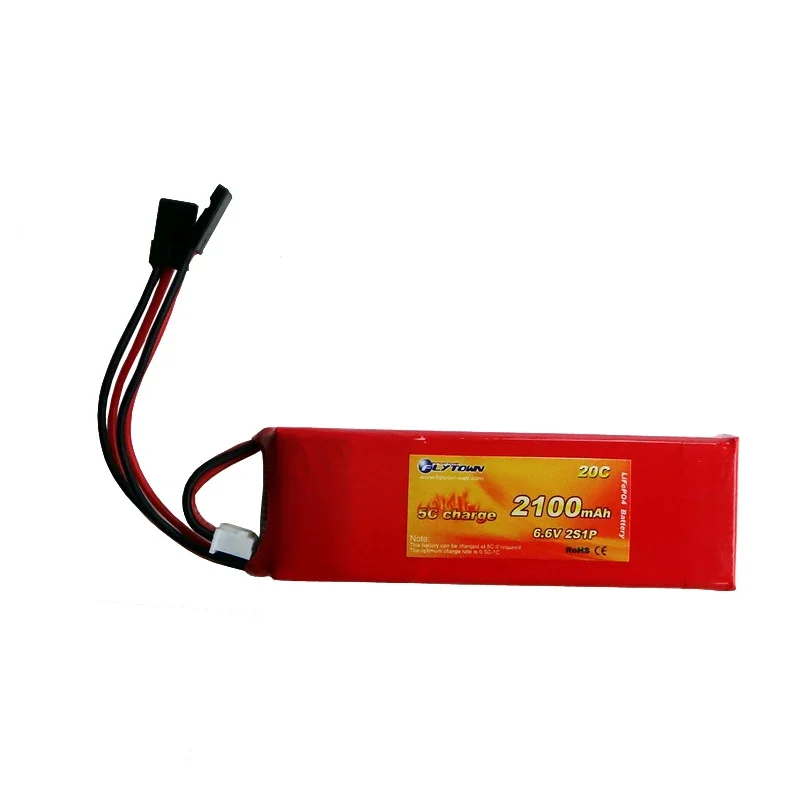 Батарея Flytown 2100mAh 6.6V 20C LiFePO4 RX для Futaba JR
