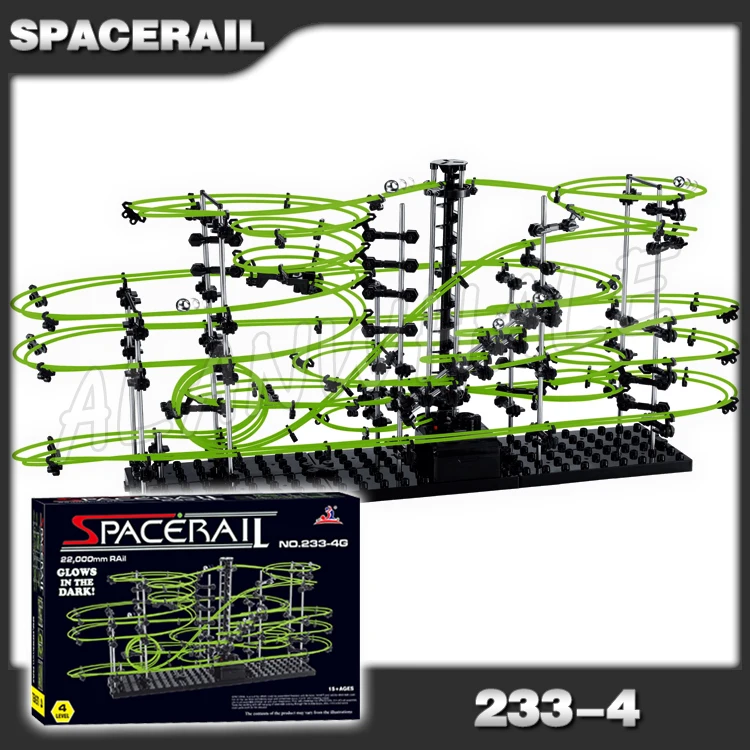 

2200 см рельсовый уровень 4 мраморная Беговая Ночная светящаяся лазерная фотография для мальчиков Набор лабиринт вращающийся шар скульптура