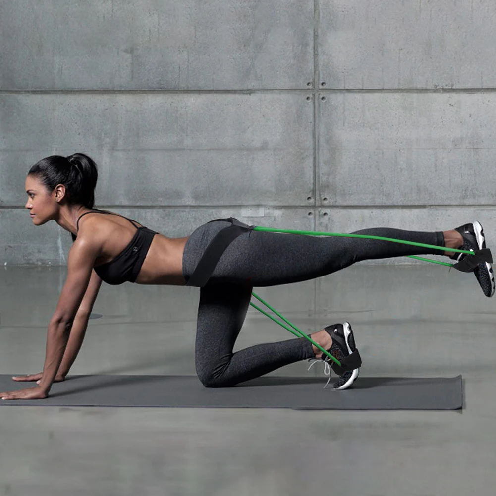 

Portable Fitness Latex Band Pedal Training Exercise Workout Elastic Rope Butt Muscle Leg Resistance Bands Fitness Equipments