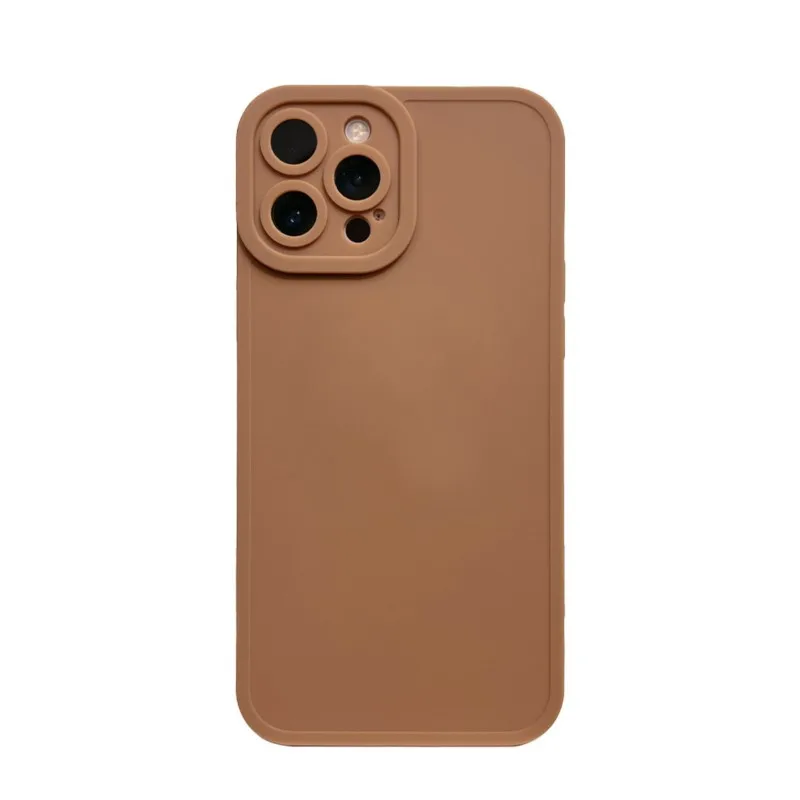 Matte Cover for Iphone 13 X Xr Xsmax 11 12 14 Pro Max Mini 7 8 Plus Soft Silicone Jane Brown Shockproof Protective Phone Case