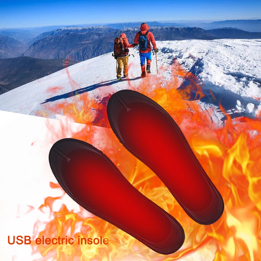 1-3 пары стельок для обуви с USB-подогревом теплые носки коврик носков стельки