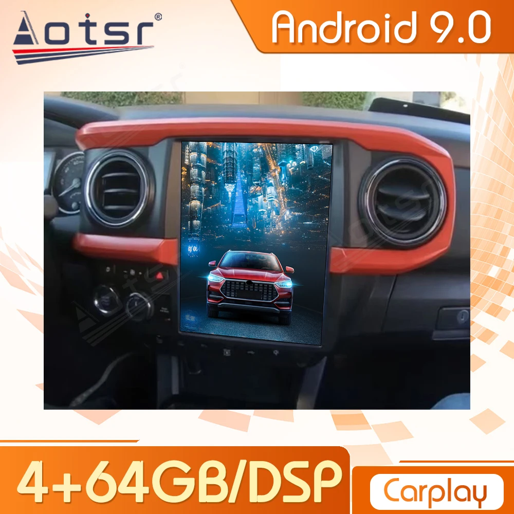 

Автомагнитола на Android, стерео, видео, Авторадио, Автомагнитола для Carplay, аудио, центральный мультимедийный плеер для Toyota Tacoma 2015-2022, головное у...