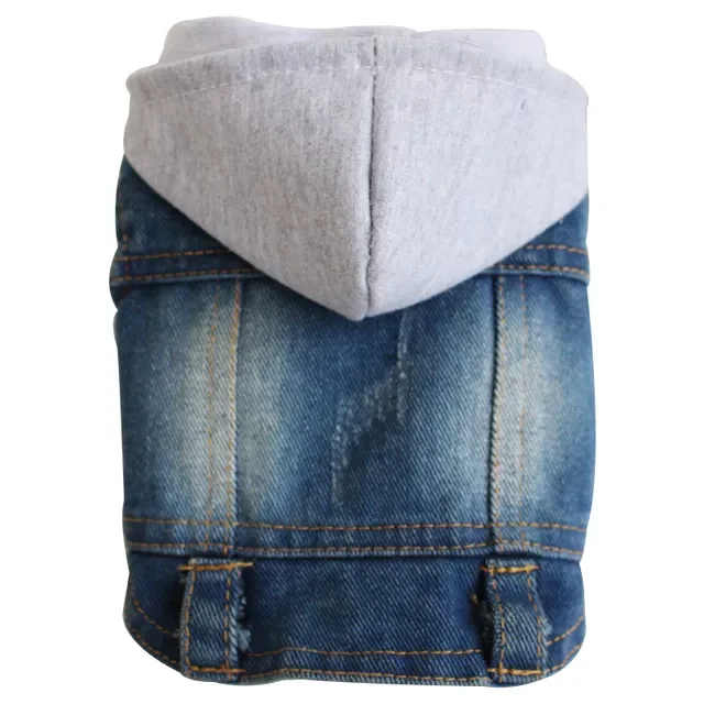 

XS-2XL Denim Dog Clothes Cowboy Pet Dog Coat Puppy Clothing For Small Dogs Jeans Jacket Dog Vest Coat Puppy Outfits Cat Clothes