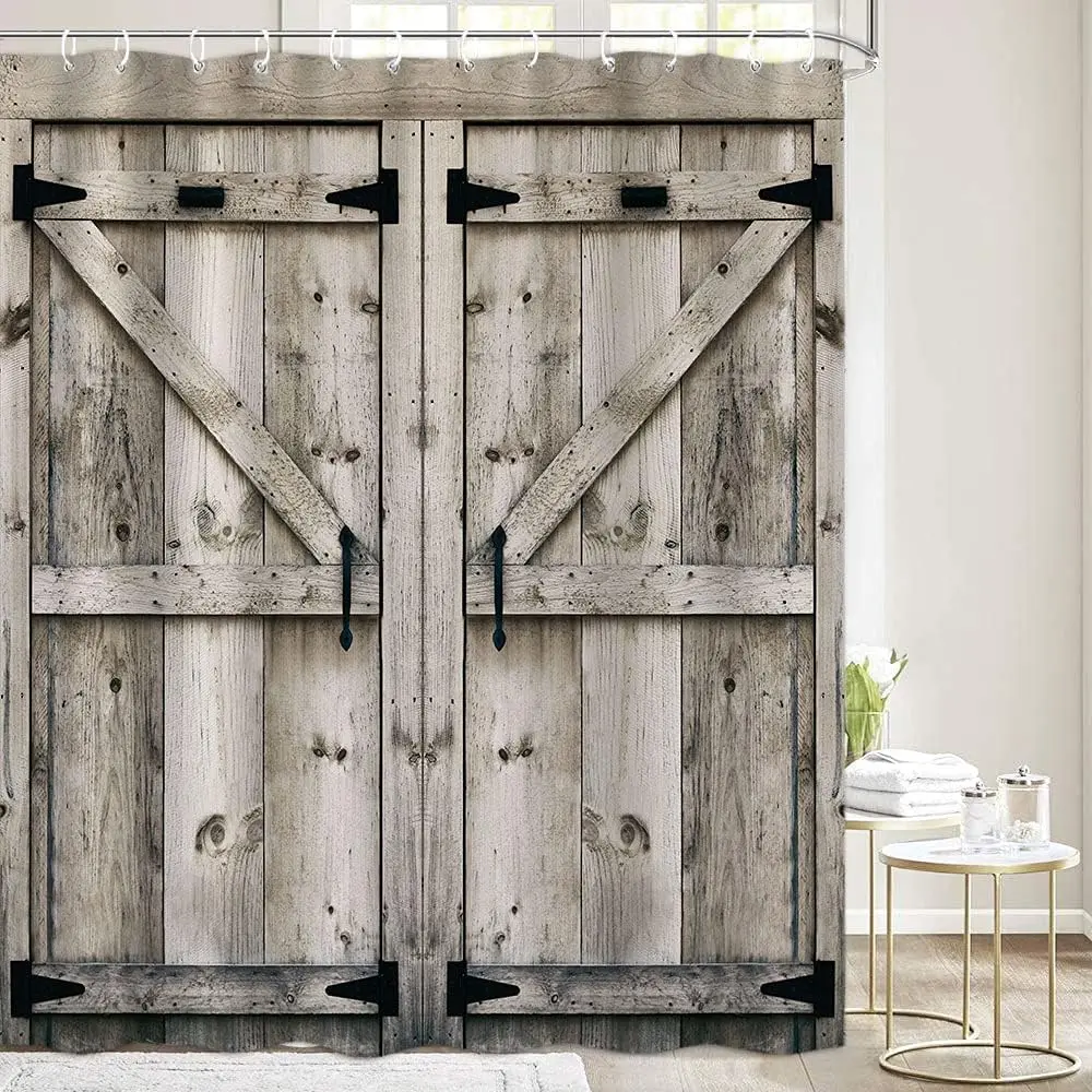 Занавеска для душа в западном стиле лаванда зеленый эвкалипт листья Маргаритка