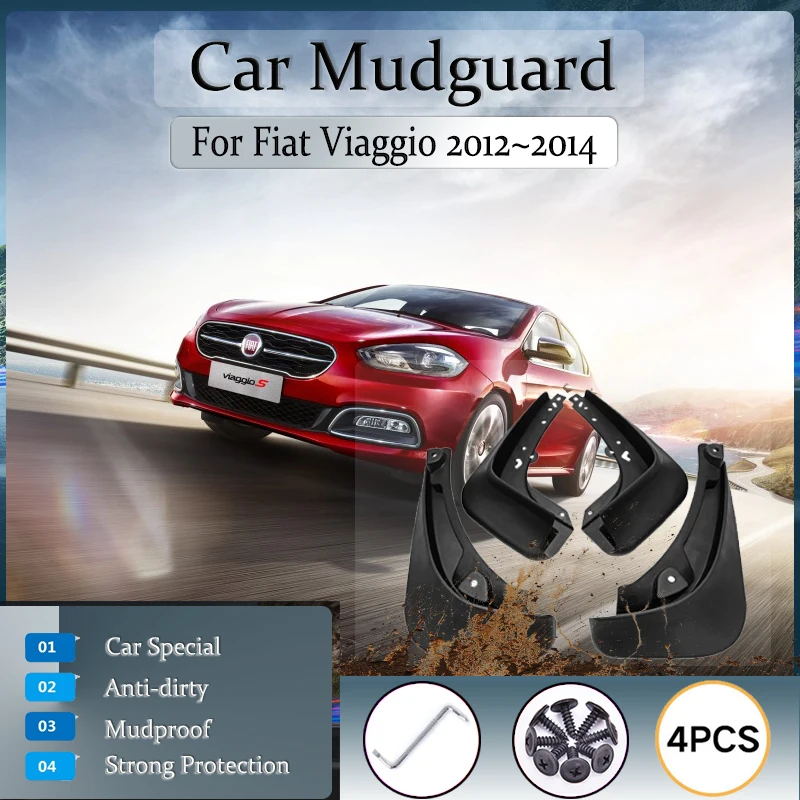 

Car Mud Guard For Fiat Viaggio 2012 2013 2014 Sedan Anti-splash Mudguards Fender Mudflaps Front Rear Wheel 4pcs Auto Accessories