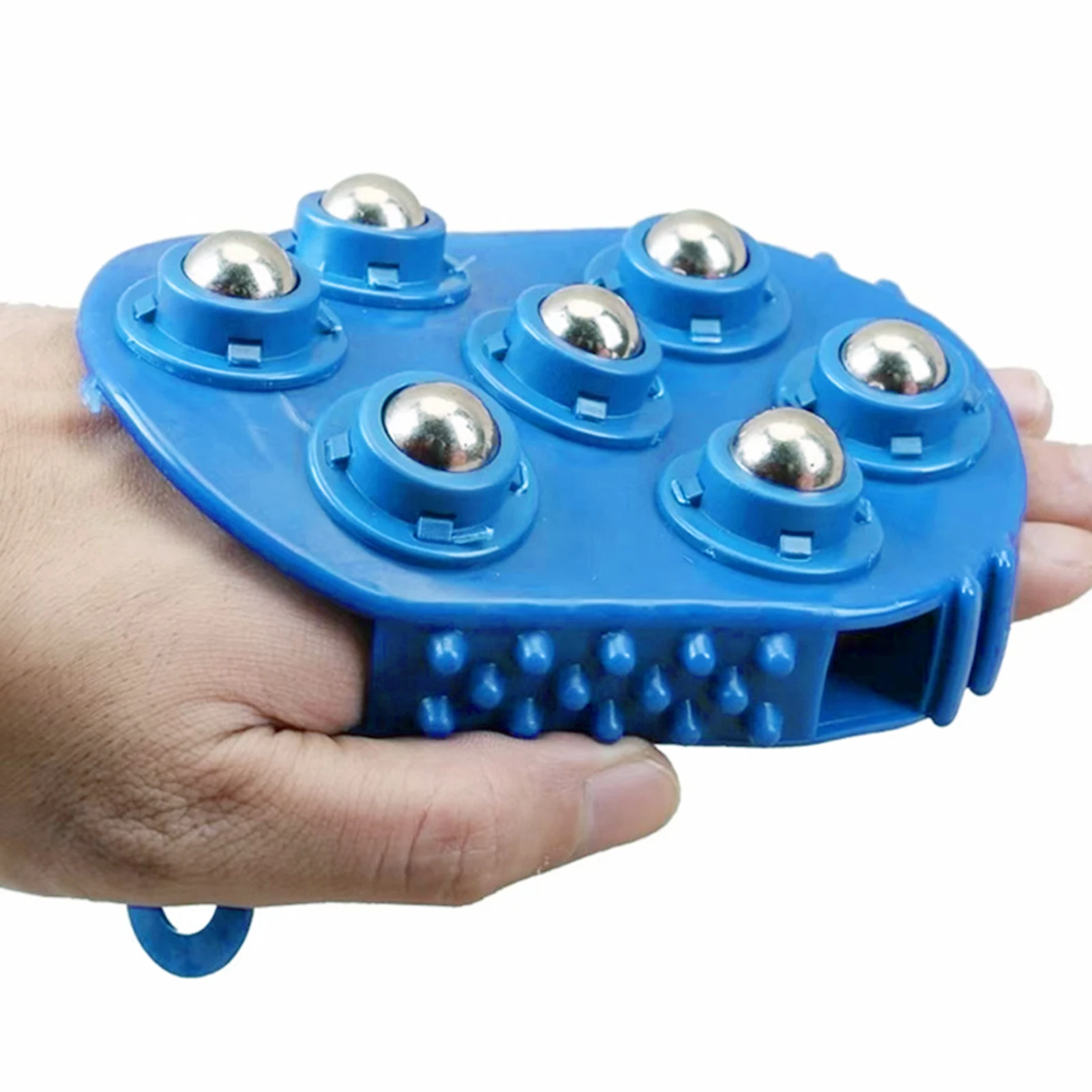 

7 Balls Body Massage Glove Roller Ball Anti-Cellulite Muscle Pain Relief Relax Massager For Neck Shoulder Buttocks Health Care