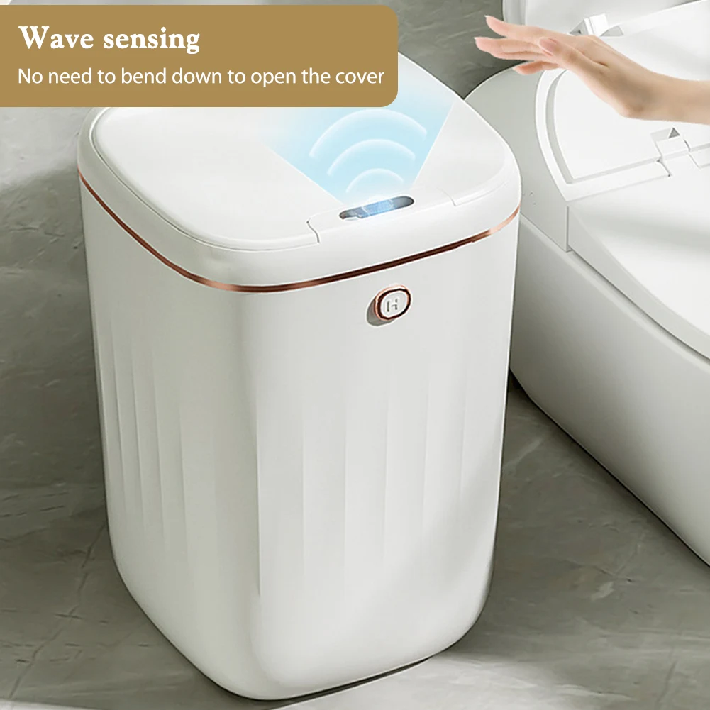 20 л мусорная корзина с автоматическим датчиком бытовая IPX5 водонепроницаемая