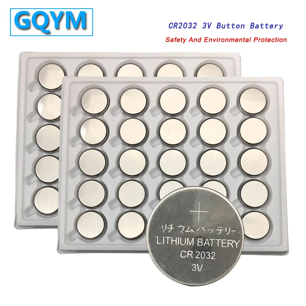 25/50PCS CR2032 3V Original Lithium Battery for Watch Remote Control Calculator CR 2032 Electronic Button Cell Coin Batteries