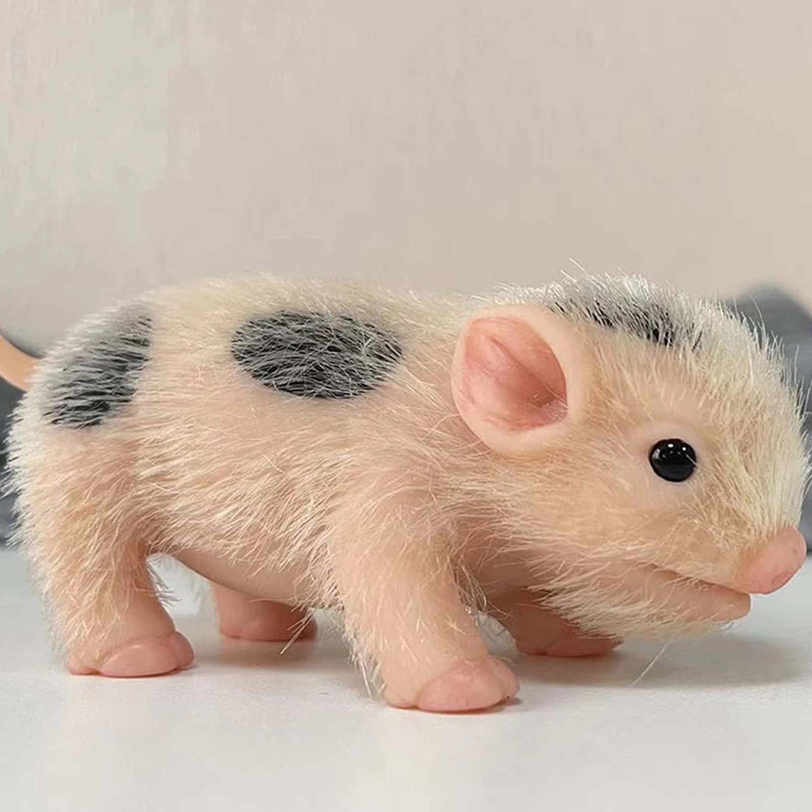 

Full Body Reborn Pig Doll 5 Inch Soft Silicone Vivid Pig Doll Soft Touch Reborn Baby Kids Toys Photography Props Birthday Gifts