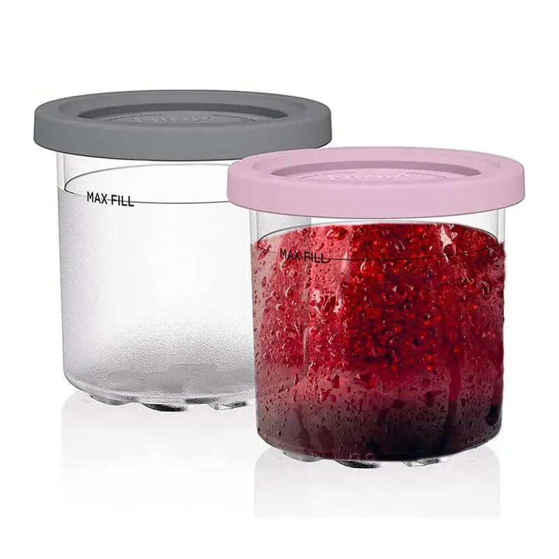 

Homemade Ice Cream Container Food Cups For Homemade Ice Cream Dessert Storage Washable And Airtight Sorbets Ice Cream And Gelato