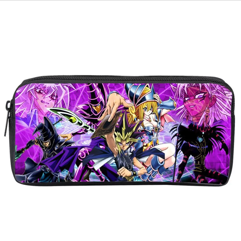

Anime Duel Monsters Polyester Print Zipper Pencil Case Makeup Bag Teenager Student Large Capacity Money Purse Unisex Storage Bag
