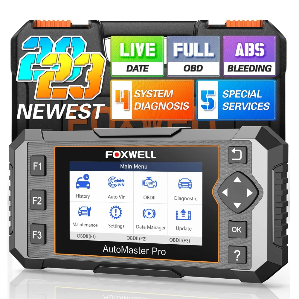 

FOXWELL NT614 Elite OBD2 Scanner ABS SRS Transmission Check Engine Code Reader EPB Oil Light Reset Diagnostic Scan Tool PK NT604