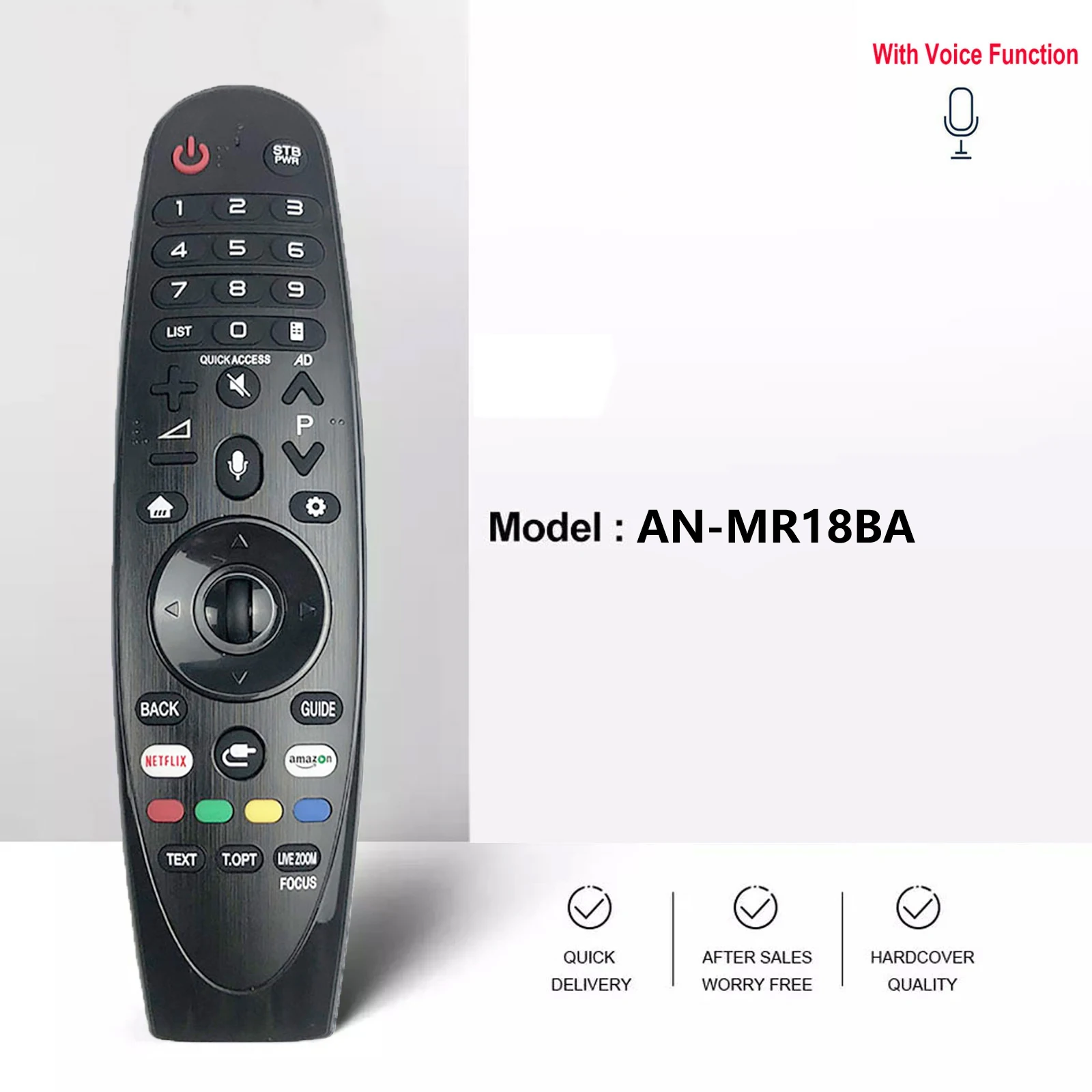 Фото AN-MR18BA Пульт дистанционного управления Magic Voice для телевизоров LG 4K OLED UHD: W8 E8 C8 B8 SK9500 SK9000 UK7700 UK6500 UM7300 UM7200 №1