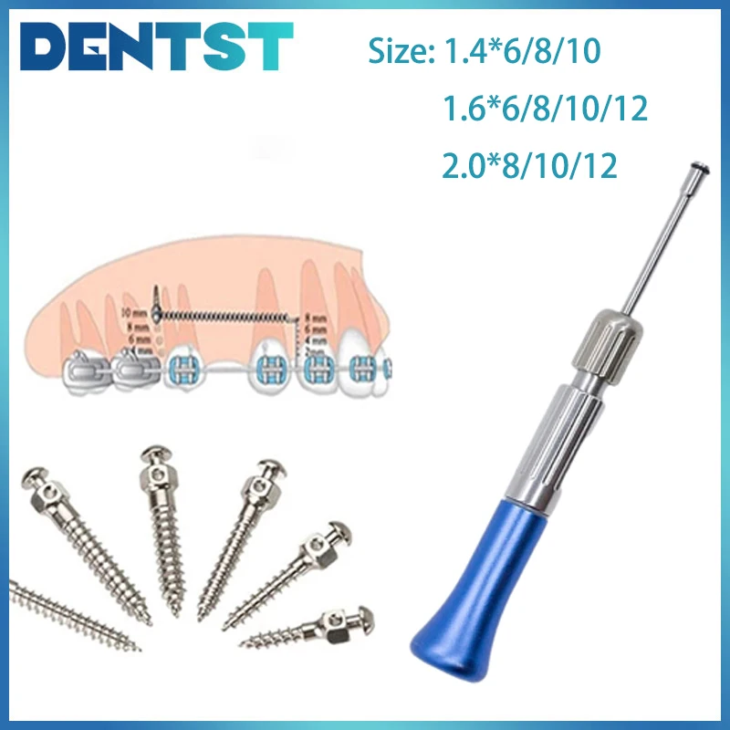 Стоматологический ортодонтический мини-винт одонтология микроотвертка