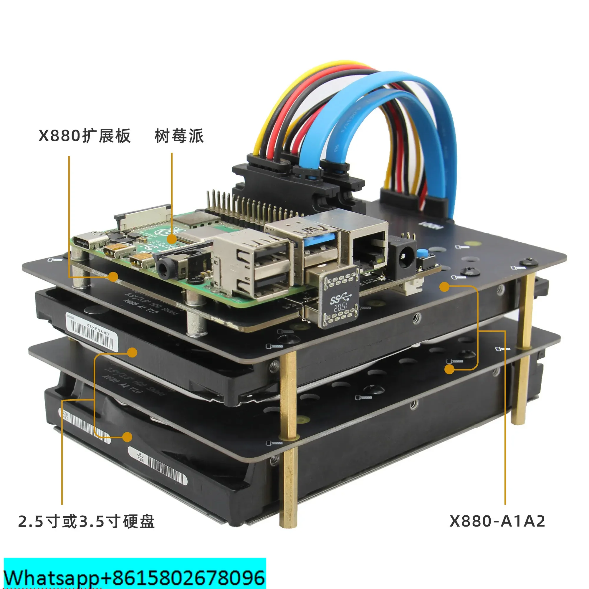 4 Papan Ekspansi Dapat жесткий диск Antarmuka SATA X880 2 5 Inci 3 Dicocokkan Sesuka Hati