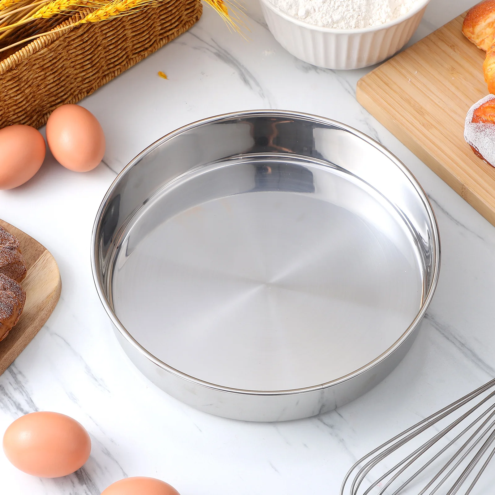 2 шт. форма для торта из нержавеющей стали кексы тарелка выпечки сыра круглая