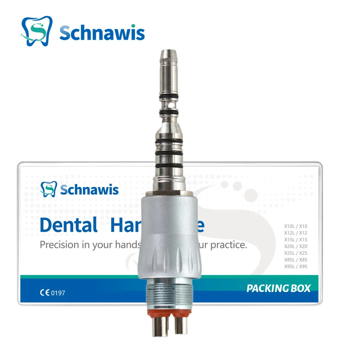 

Schnawis Dental Fiber Optic LED Turbine Quick Coupling Connector Dentistry Inner Water Air Motor Slow Speed Handpiece Parts