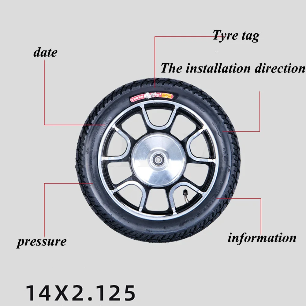 Шина 14X2 50 64-254 внутренняя и внешняя шина для электромобилей электромотоциклов