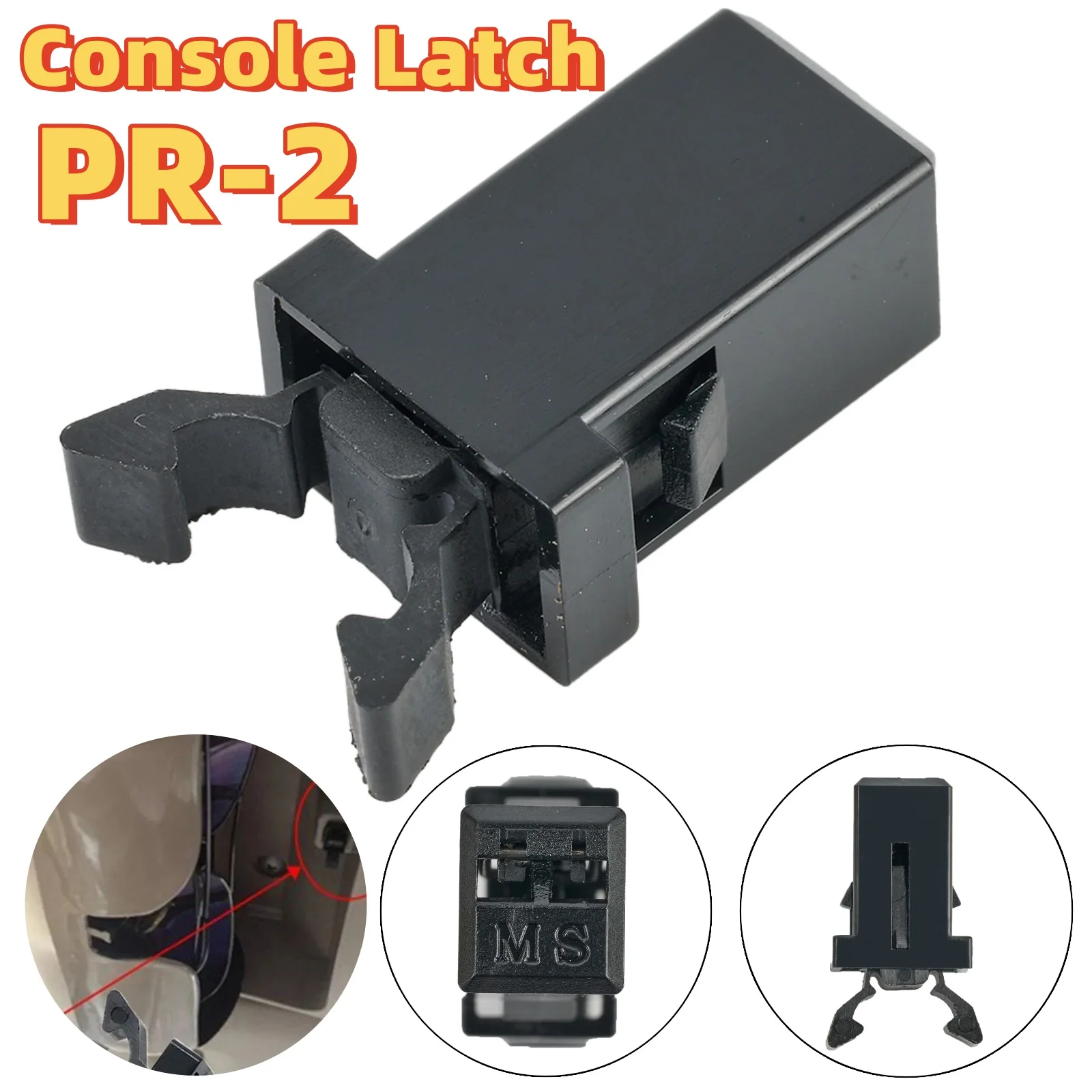 

Автомобильный держатель для солнцезащитных очков, защелка, ящик для хранения, переключатель крышки, верхняя консоль, зажим для крыши, крючок PR-2, черная защелка для консоли, переключатель, пластик