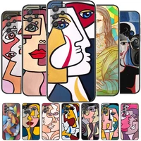 picasso abstract art paint phone case hull for samsung galaxy a70 a50 a51 a71 a52 a40 a30 a31 a90 a20e 5g a20s black shell art c