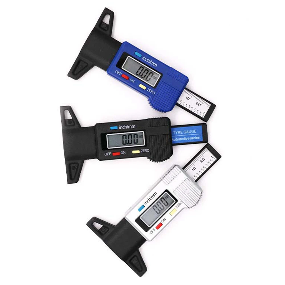 

LCD Digital Tire Tread Depth Gauge Tire Gauge Meter Measuring Tool Depth Meters Millimeter/Inch Conversion for Cars Trucks SUV