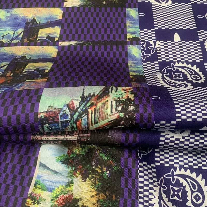 Европейская мода бренд полиэстер сатин Одежда Ткань Полиэстер Хлопок Эластичный