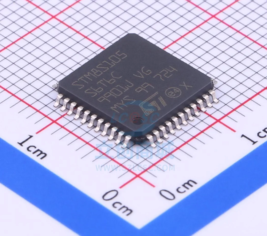 

100% New Original STM8S105S6T6C Package LQFP-44 New Original Genuine Microcontroller (MCU/MPU/SOC) IC Chi