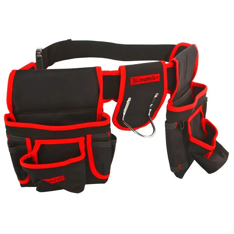 Сумка - пояс двойная 20 карманов держатель для молотка // MATRIX |