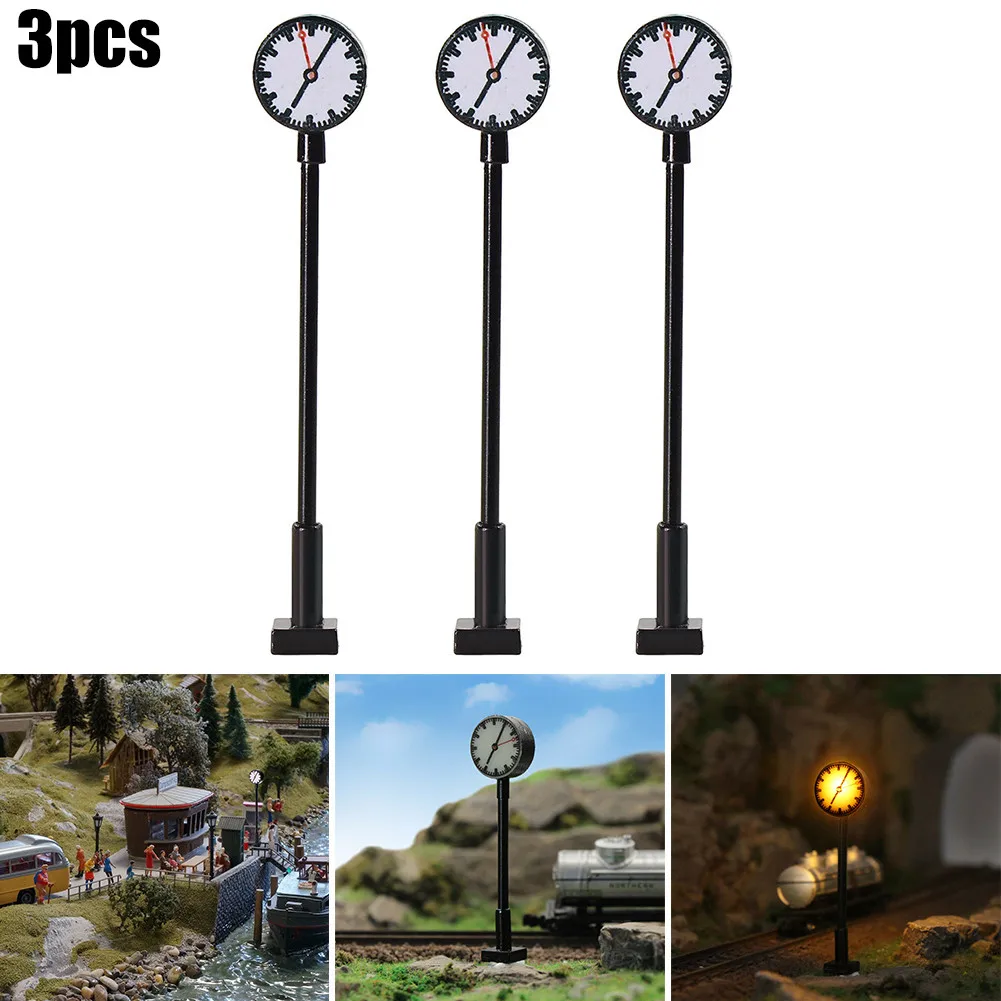 3 шт. модель железнодорожных фонарей решетчатая мачта фотометрический прибор