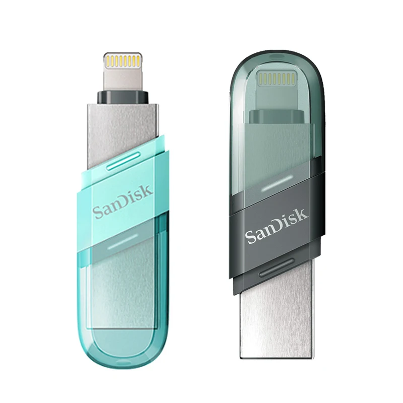 Флэш-накопитель USB SanDisk iXpand Flip OTG флешка 3 1 256 ГБ 128 64 MFi для iPhone iPad и Type-A