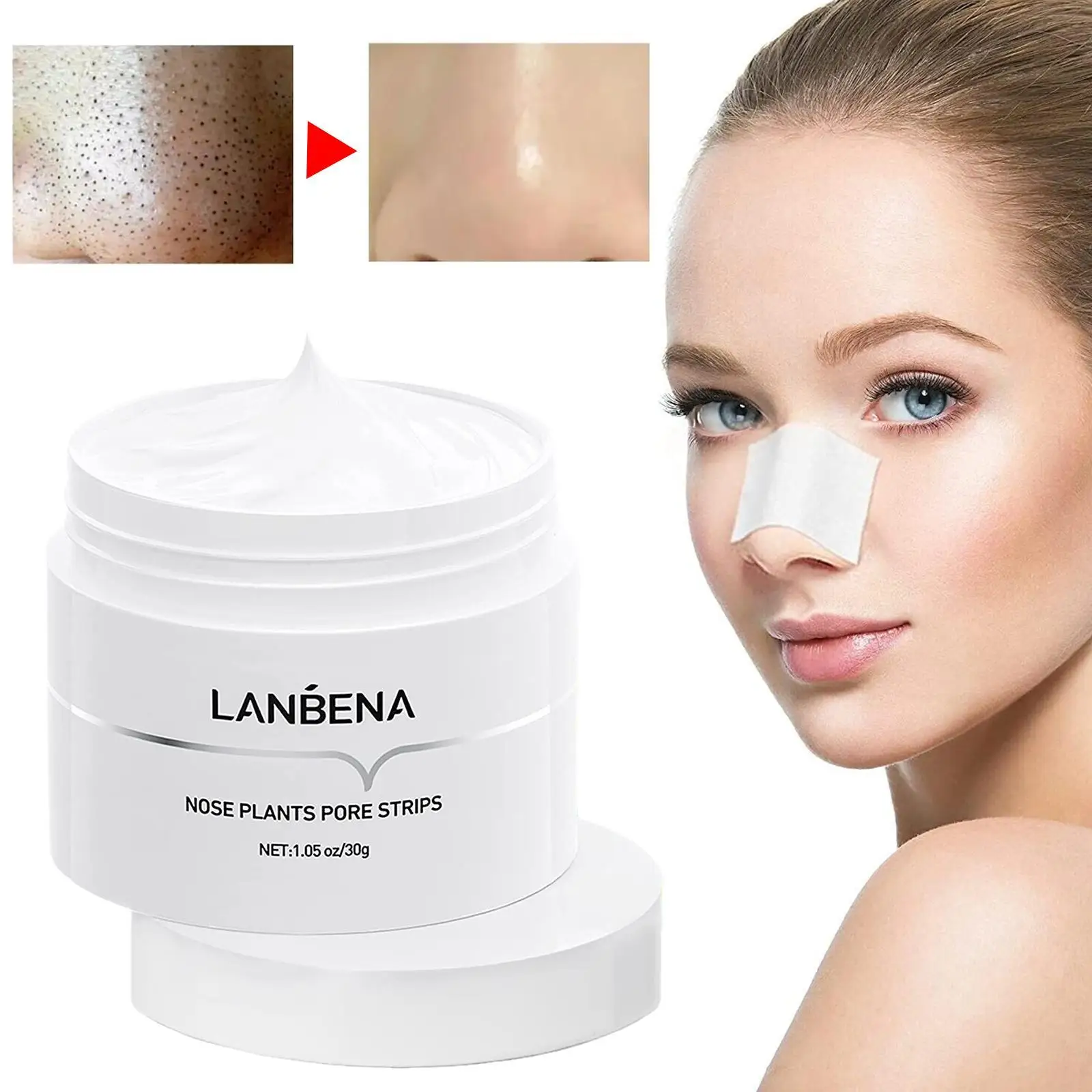 

60 шт., маска для удаления черных точек LANBENA