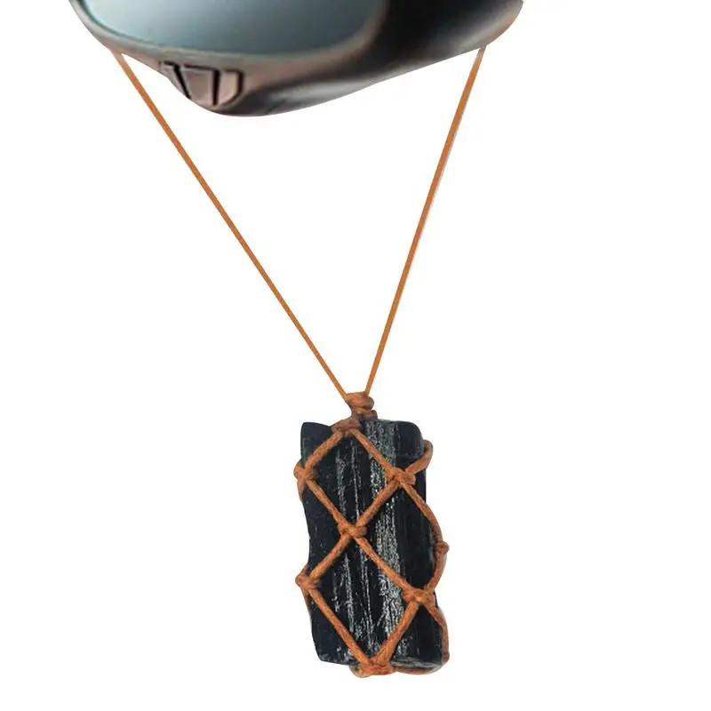

Винтажное ожерелье из черного камня, подвеска из натурального оригинального камня, образец руды, модные ювелирные аксессуары, подарок