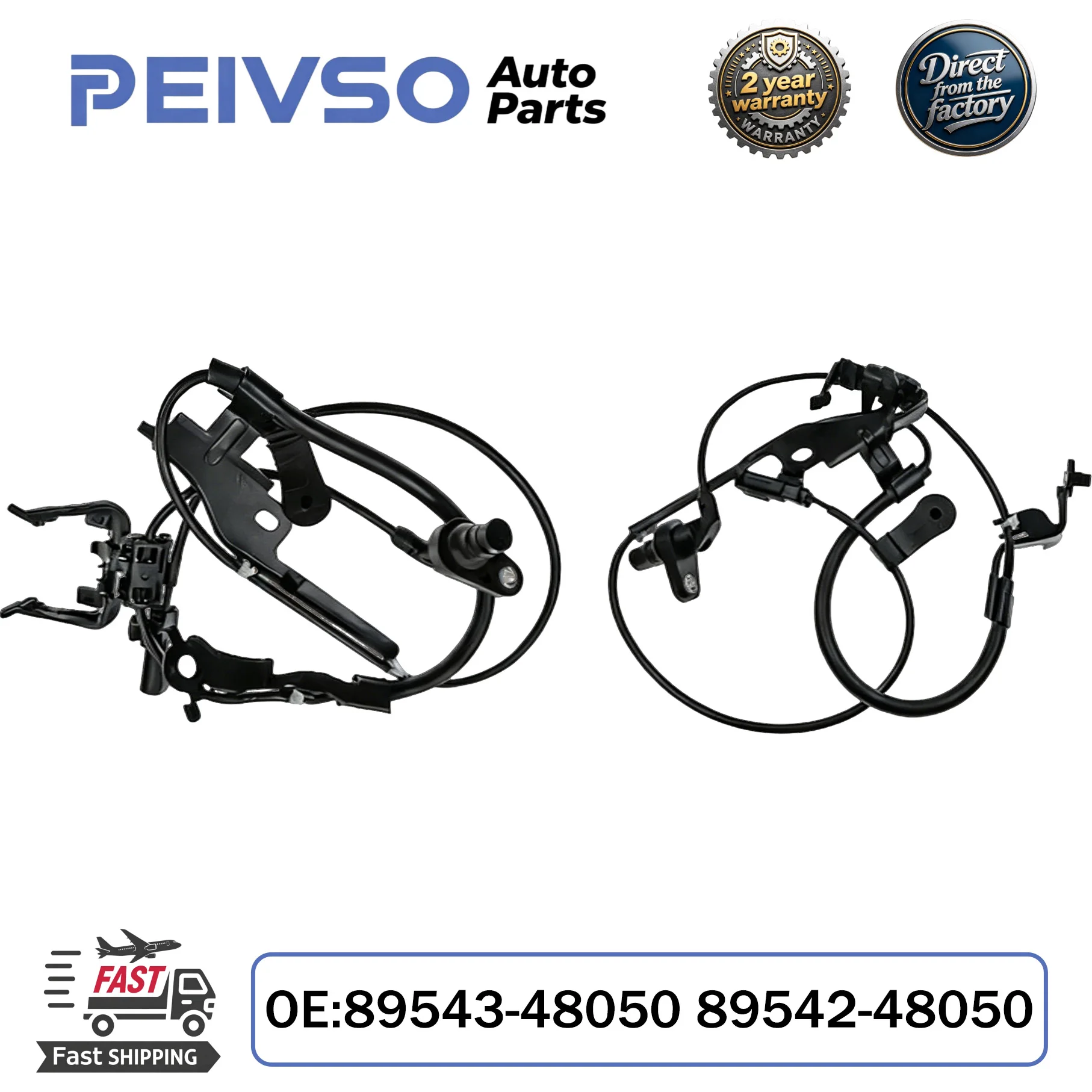 Фото Датчик скорости колеса ABS PEIVSO 89543-48050 89542-48050 передний левый/правый для Lexus RX350 RX450h 2010-2015, Toyota Highlander 2010-2018 №1