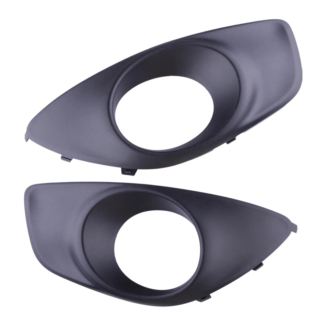 

1 пара черных пластиковых автомобильных передних левых и правых противотуманных фар, накладка на фару, подходит для Hyundai Santa Fe 2011-2012 865232 B700 865242 B700