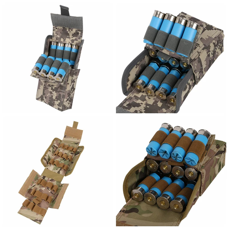 

Hunting Shell Pouch Tactical Ammo Bags Molle 25 Round 12GA 12 Gauge Outdoor Reload Magazine Pouches Ammo Shells Bags