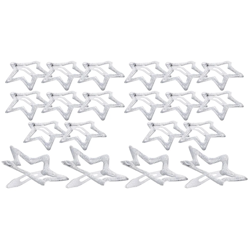 

20 Pcs Accessories Kawaii Hair Girls Little Clips 8-12 Metal Star