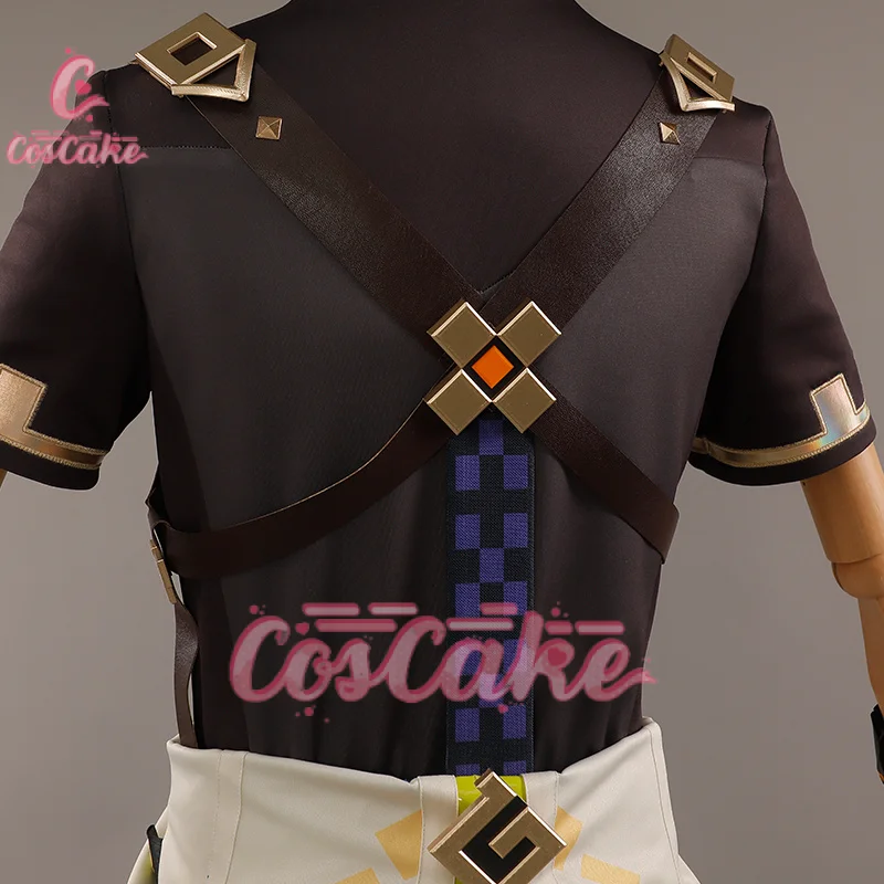 Genshin Impact Kinich Косплей Костюм Парик Turnfire Hunt Униформа Серьги Повязка Для Волос