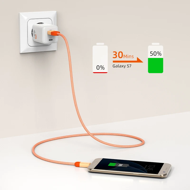 Кабель CABLETIME с USB A на Micro B 3A кабель для быстрой зарядки и передачи данных Xiaomi 10 Redmi