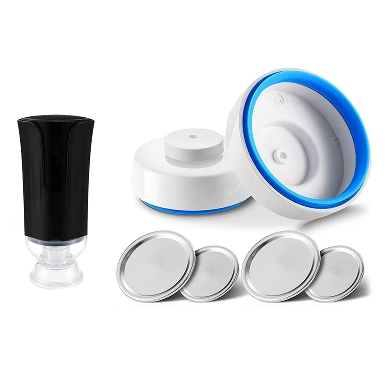 

Electric Jar Vacuum Sealer For Mason Food Vacuum Sealer Canning Jars Seal Pump Kit For Mason Jar Wide Regular Mouth