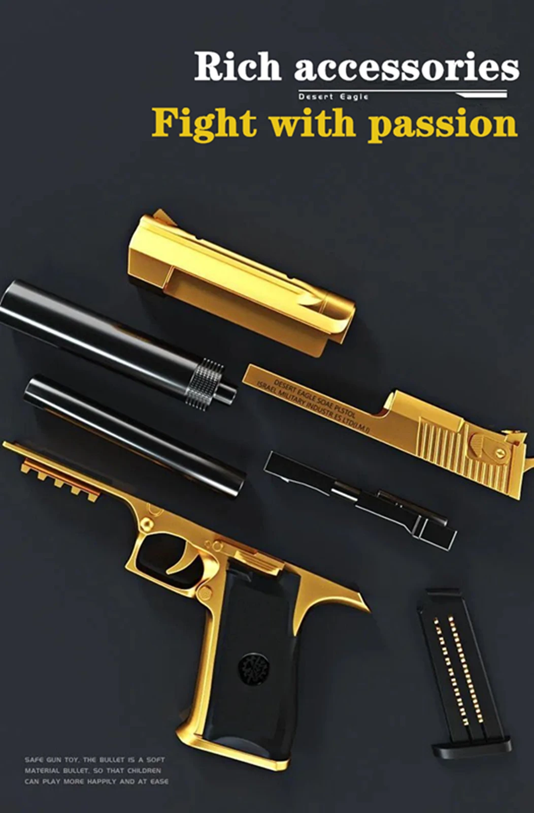 Soft Bullet Toy Gun EVA Foam Ejection Dart Blaster Pistol Blasting Shooting Manual Air Boy Birthday Gift Adult Game Toys |