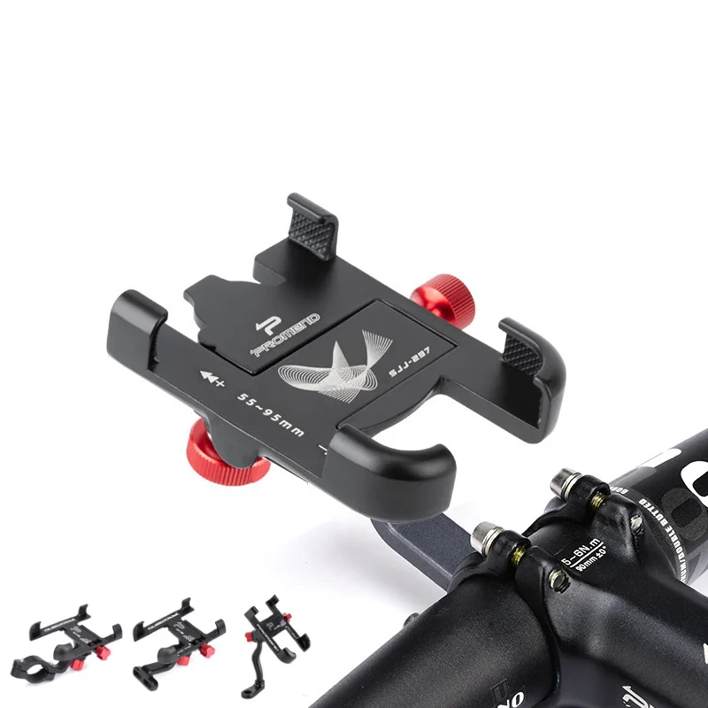 

Bike Handlebar Motorcycle Phone Holder 360 Degree Rotatable Aluminum Bicycle Mount Mobile Phone GPS Stand Cycling Accessories