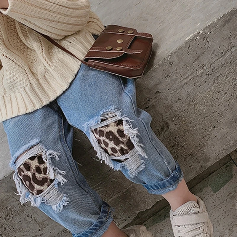 

2022 New Baby Girls Jeans Spring Autumn Pants Denim Boys Clothes Kids Cowboy Children Trousers Teenager Clothes Fashion Pants