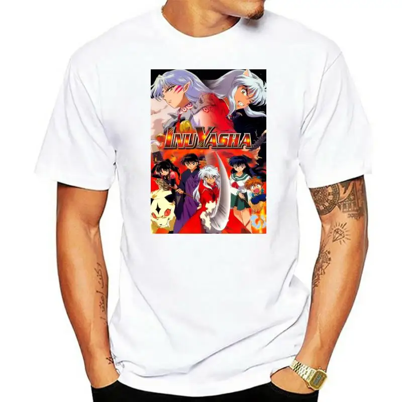 Новинка Inuyasha Аниме ТВ-шоу плакат Мужская футболка Размер S-2Xl Топы Футболка |