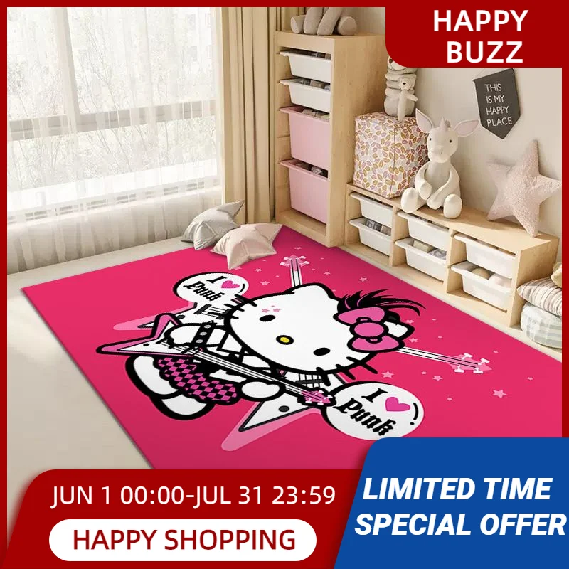 

Kawaii Hello Kitty Anime Floor Mat Non Slip Carpet Kitchen BedsideLiving Room Bathroom Creeping Doormats Washable Decor