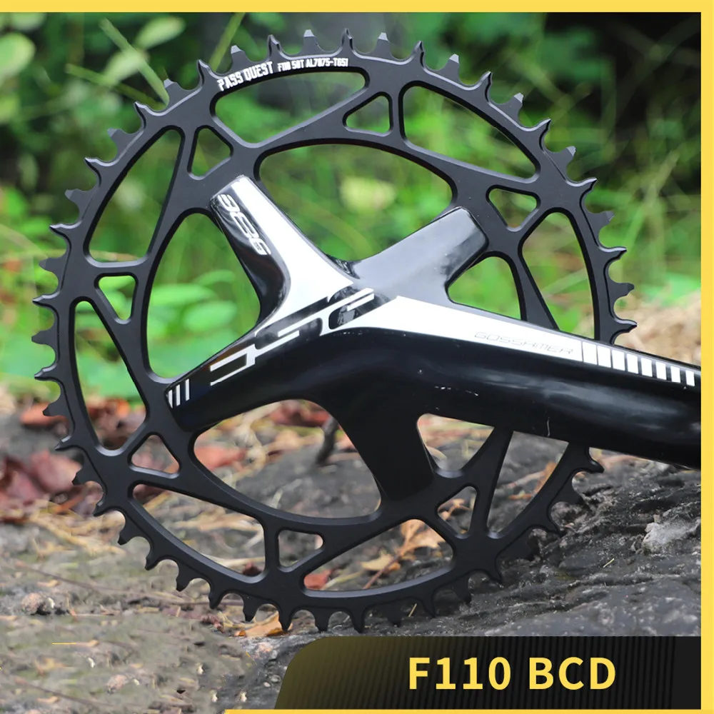 

PASS QUEST Bicycle Round Sprocket F110BCD 36T-52T Positive And Negative Gear Sprocket