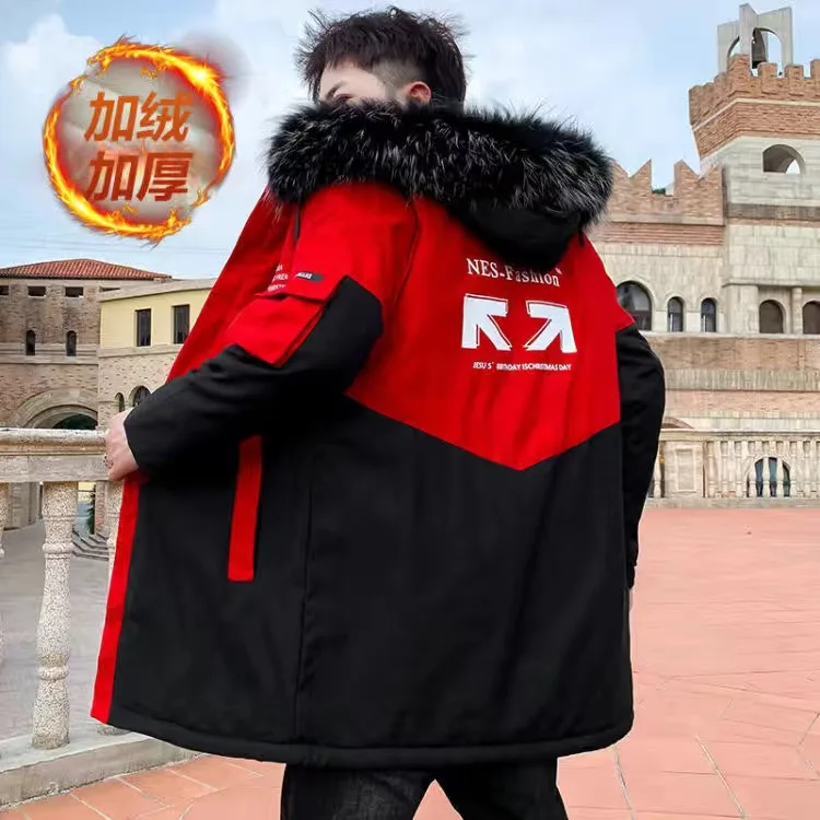 

Куртка мужская демисезонная с капюшоном и принтом