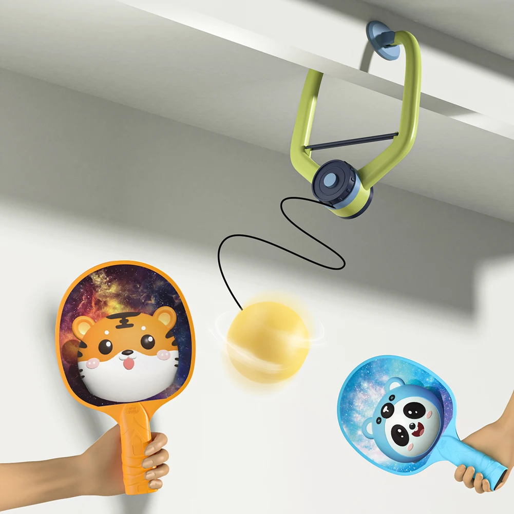 

Hanging Table Tennis Toy Set Parent-Child Table Tennis Interactive Toy Anti-Lost Table Tennis Toy Table Tennis Trainer Set
